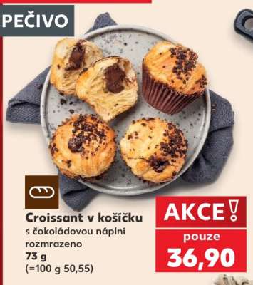 Croissant v košíčku