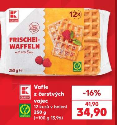 Vafle z čerstvých vajec