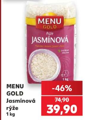 MENU GOLD Jasmínová rýže 1 kg