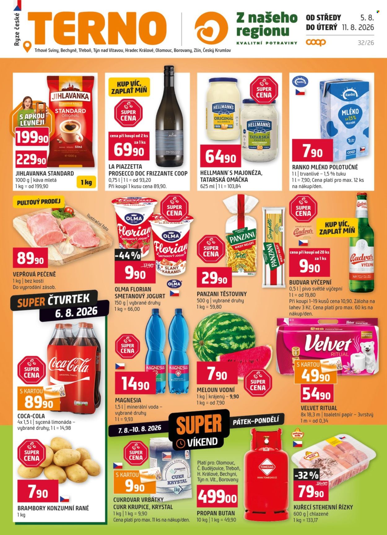 Leták coop TERNO - 5.8.2026 - 11.8.2026. Strana 1