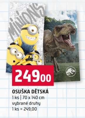 Osuška dětská