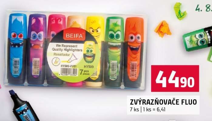 ZVÝRAZŇOVAČE FLUO