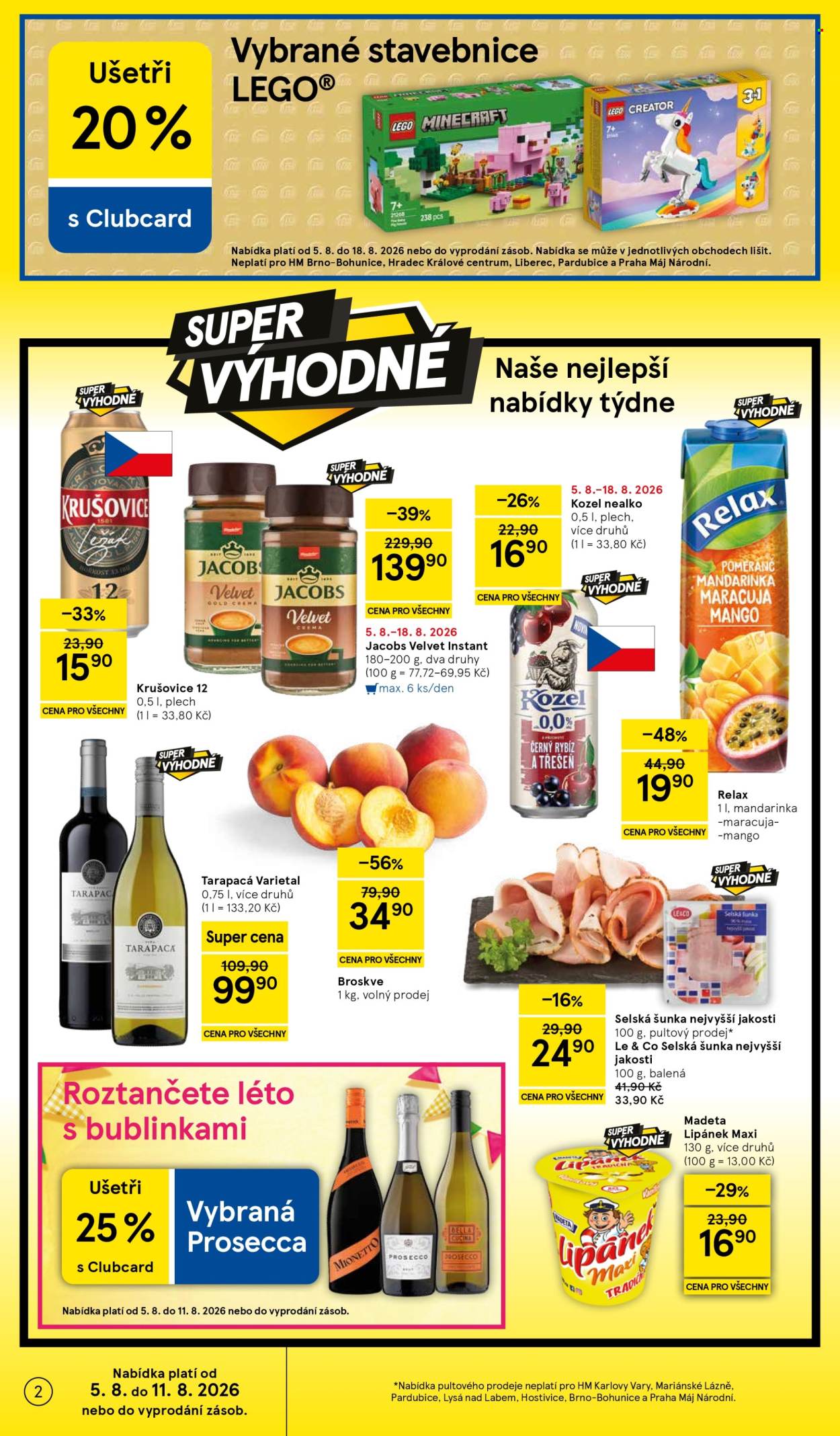 Leták TESCO - 5.8.2026 - 11.8.2026. Strana 2