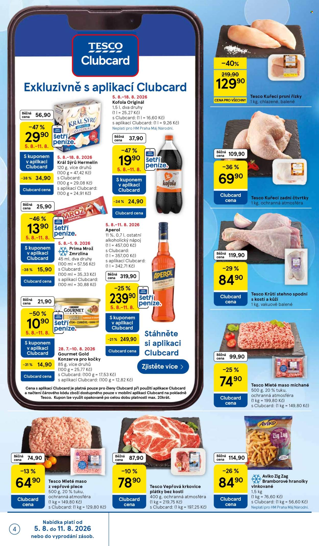 Leták TESCO - 5.8.2026 - 11.8.2026. Strana 4