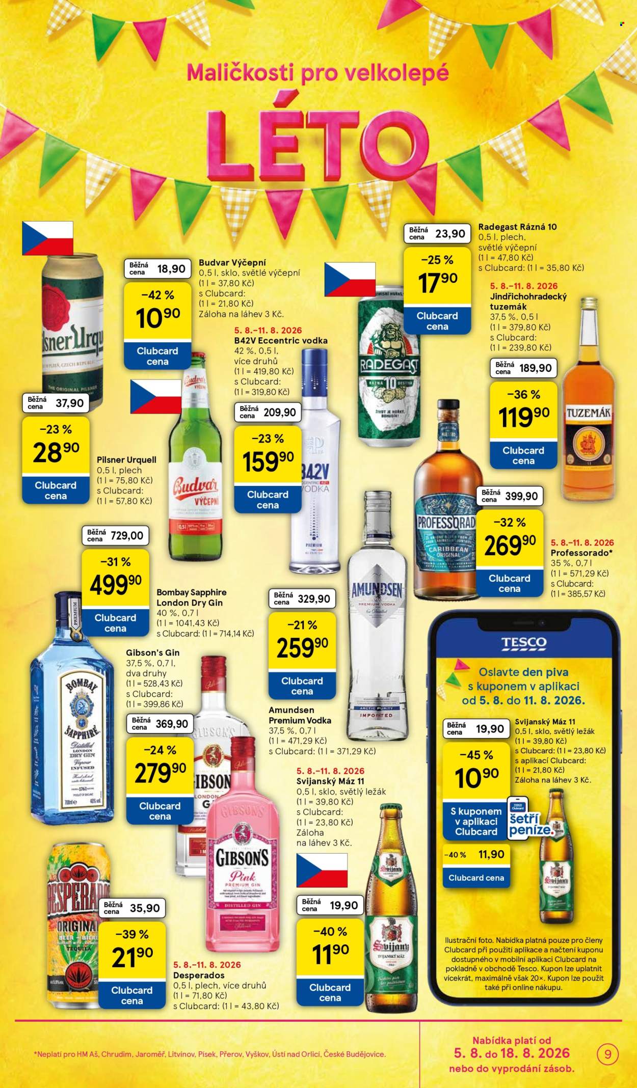 Leták TESCO - 5.8.2026 - 11.8.2026. Strana 9