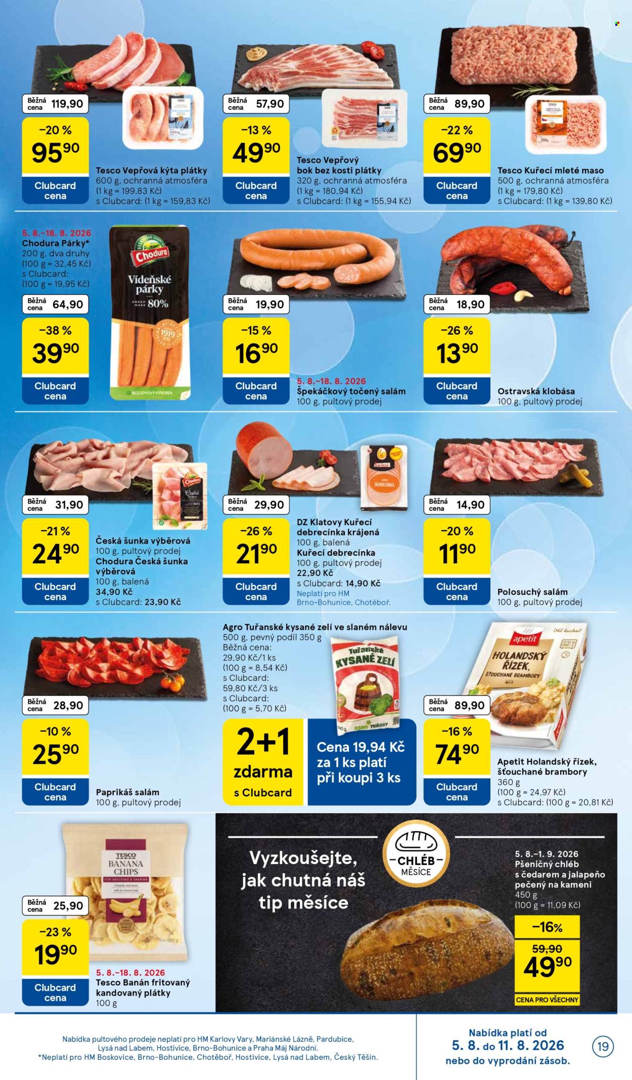 Leták TESCO - 5.8.2026 - 11.8.2026. Strana 19
