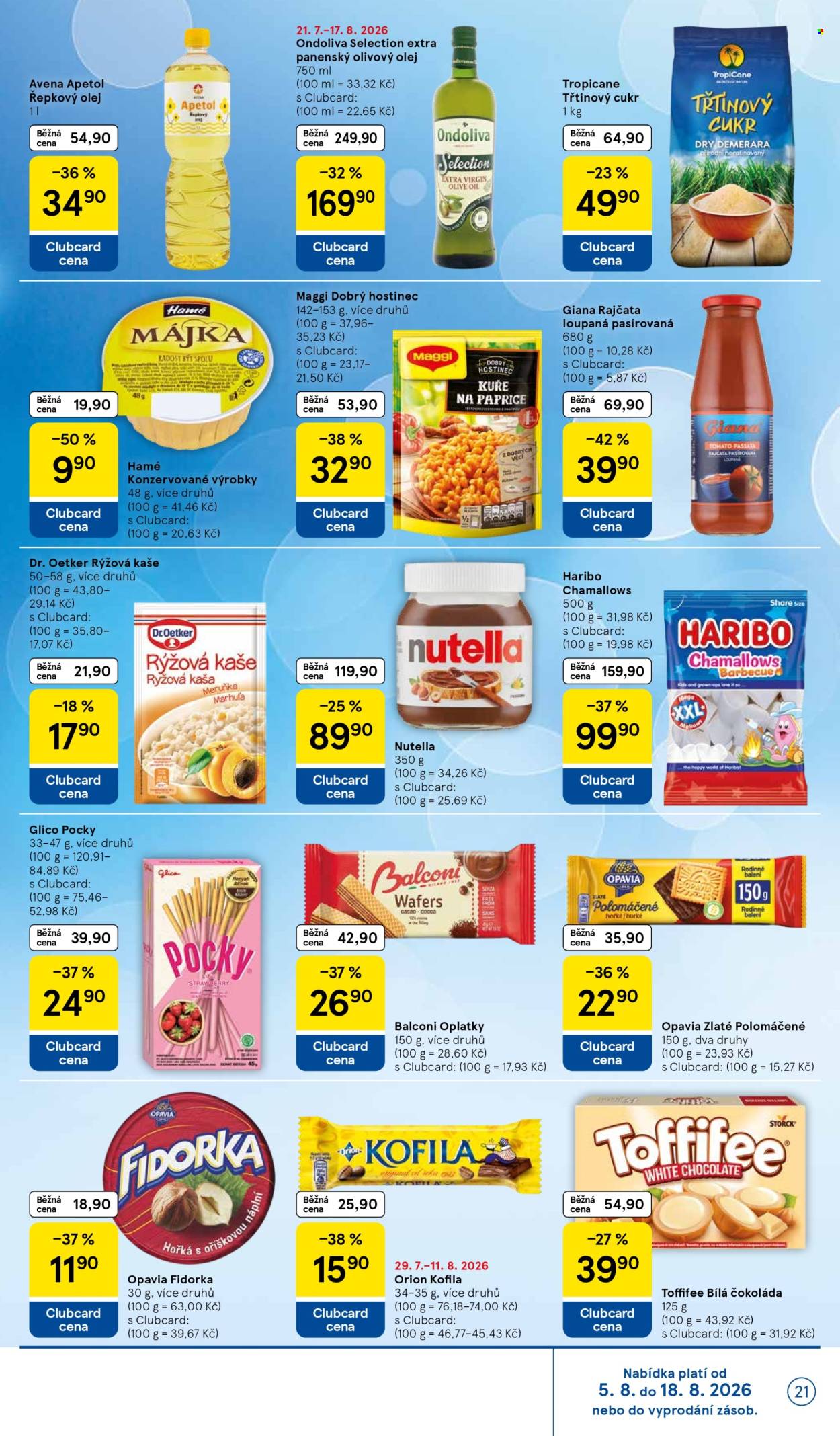 Leták TESCO - 5.8.2026 - 11.8.2026. Strana 21