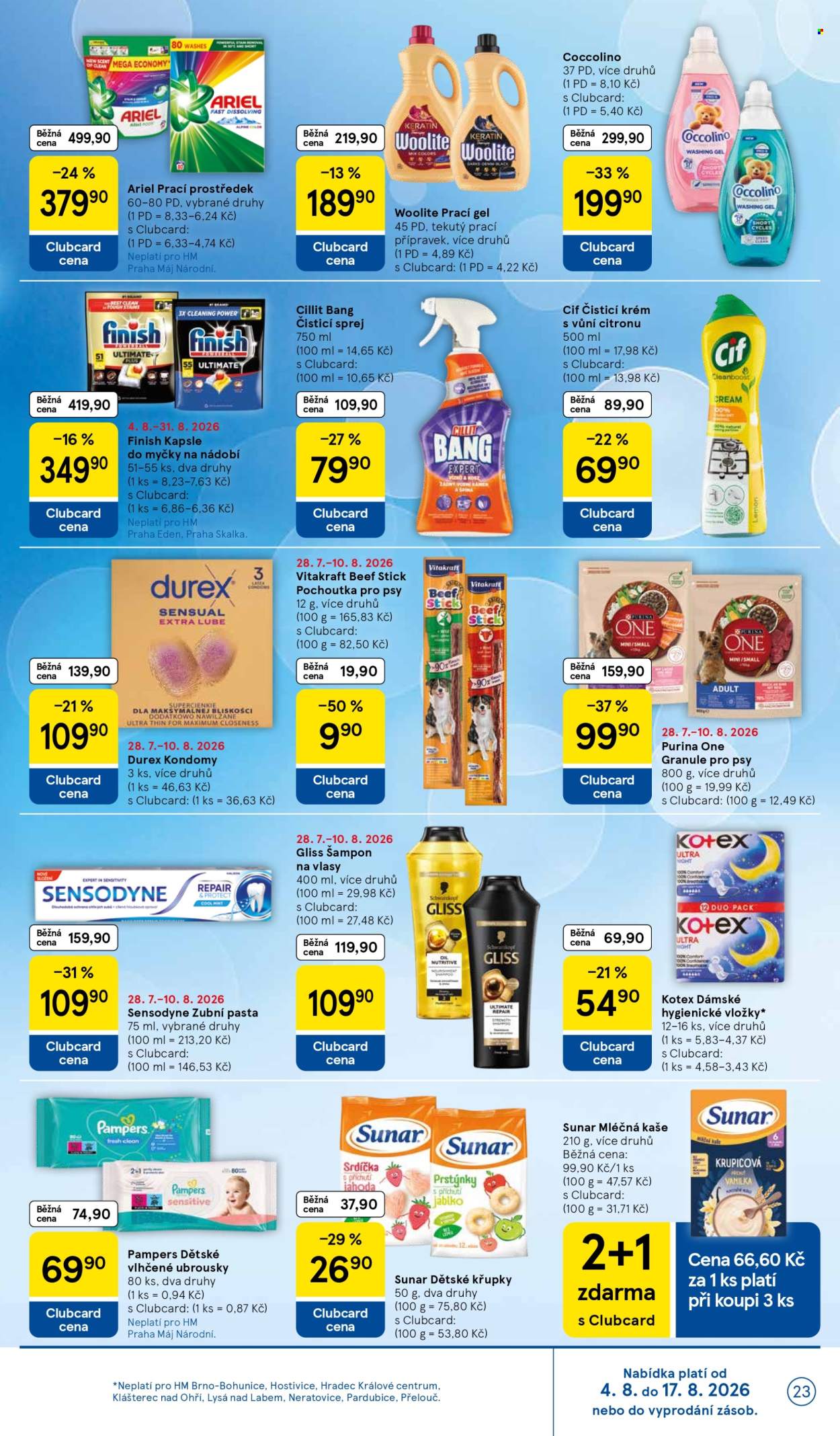 Leták TESCO - 5.8.2026 - 11.8.2026. Strana 23