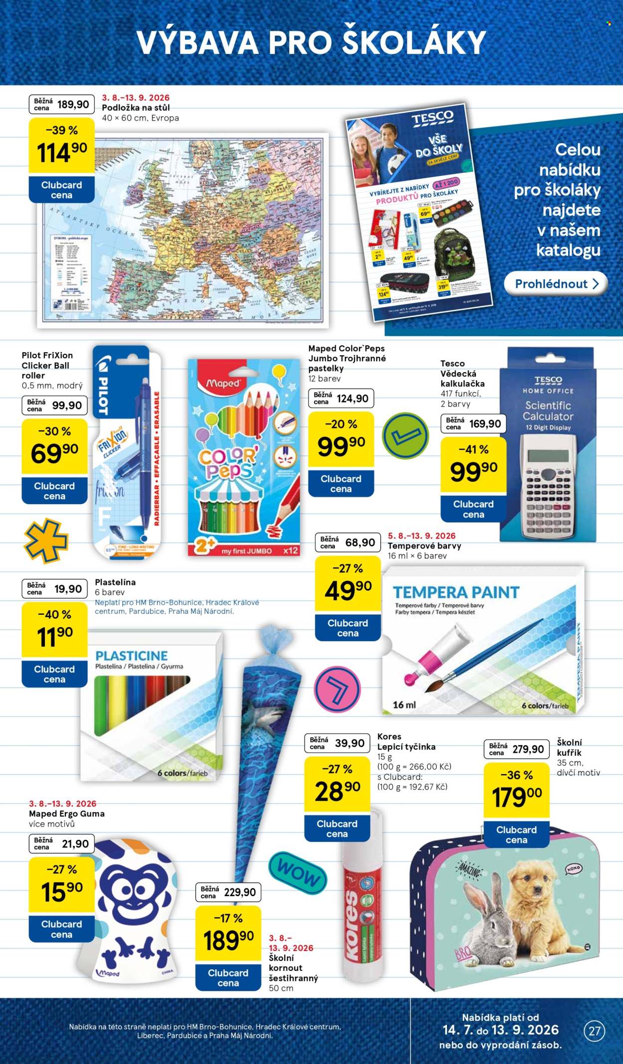 Leták TESCO - 5.8.2026 - 11.8.2026. Strana 27