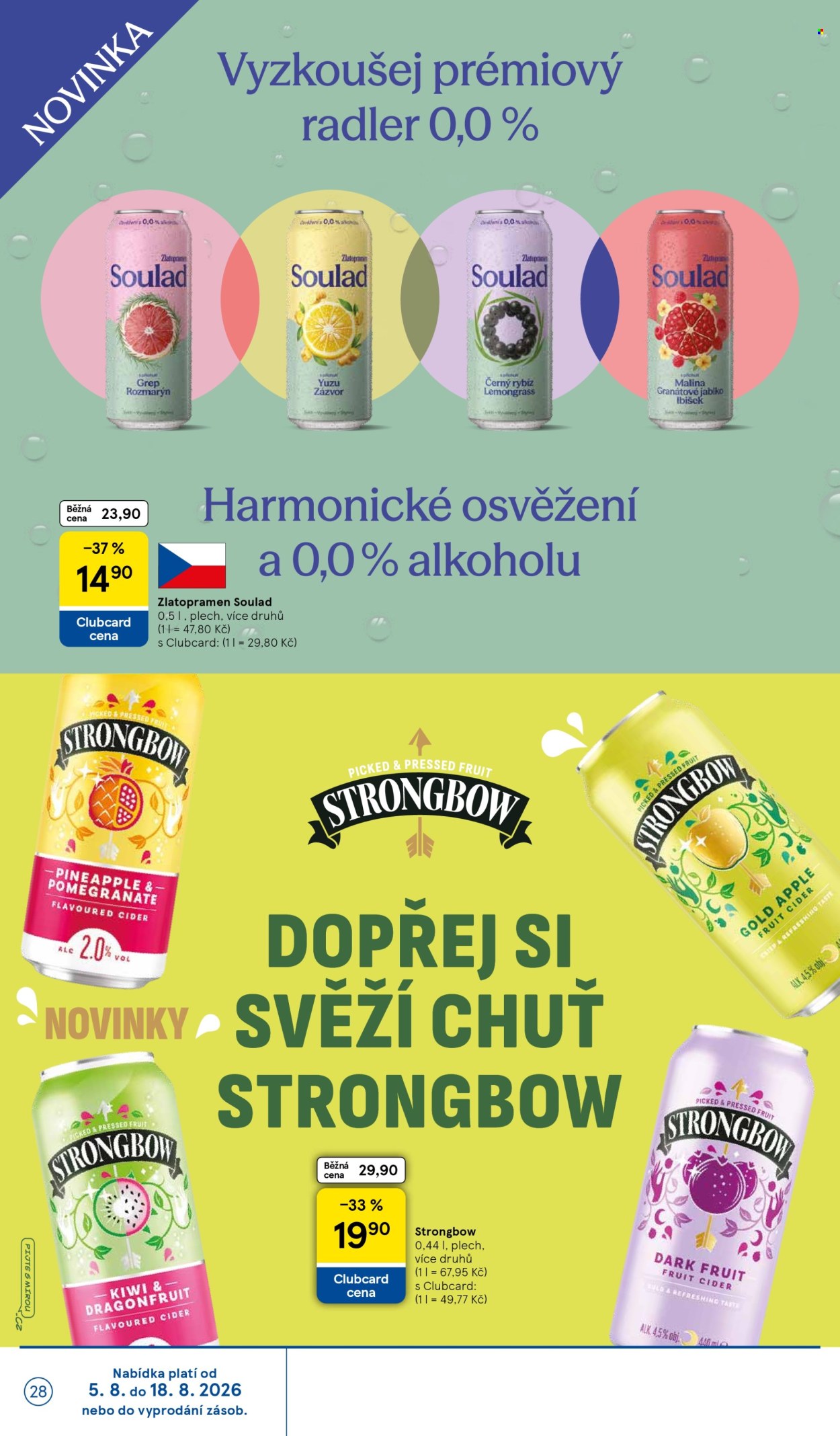 Leták TESCO - 5.8.2026 - 11.8.2026. Strana 28