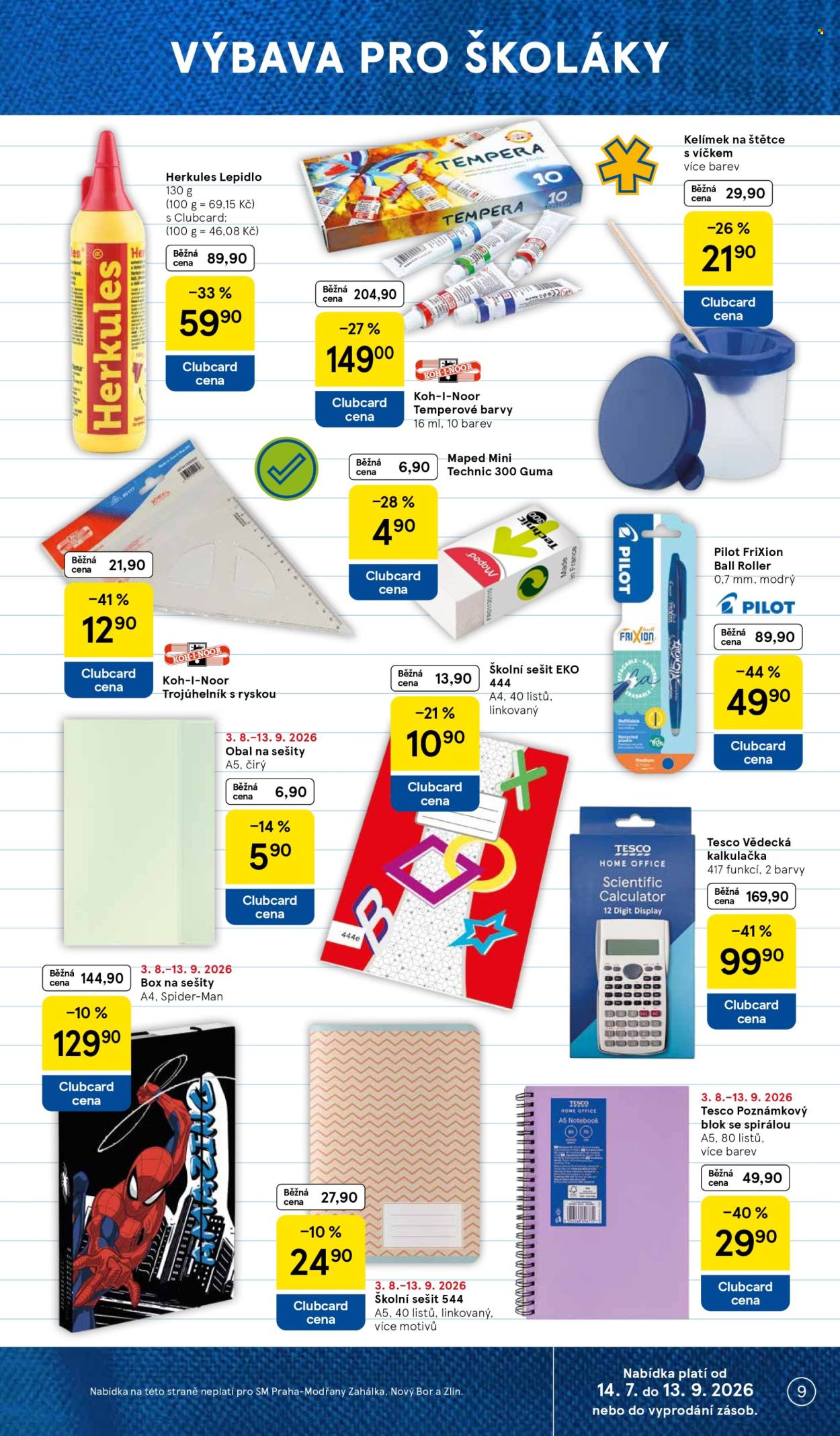 Leták TESCO supermarket - 5.8.2026 - 11.8.2026. Strana 9