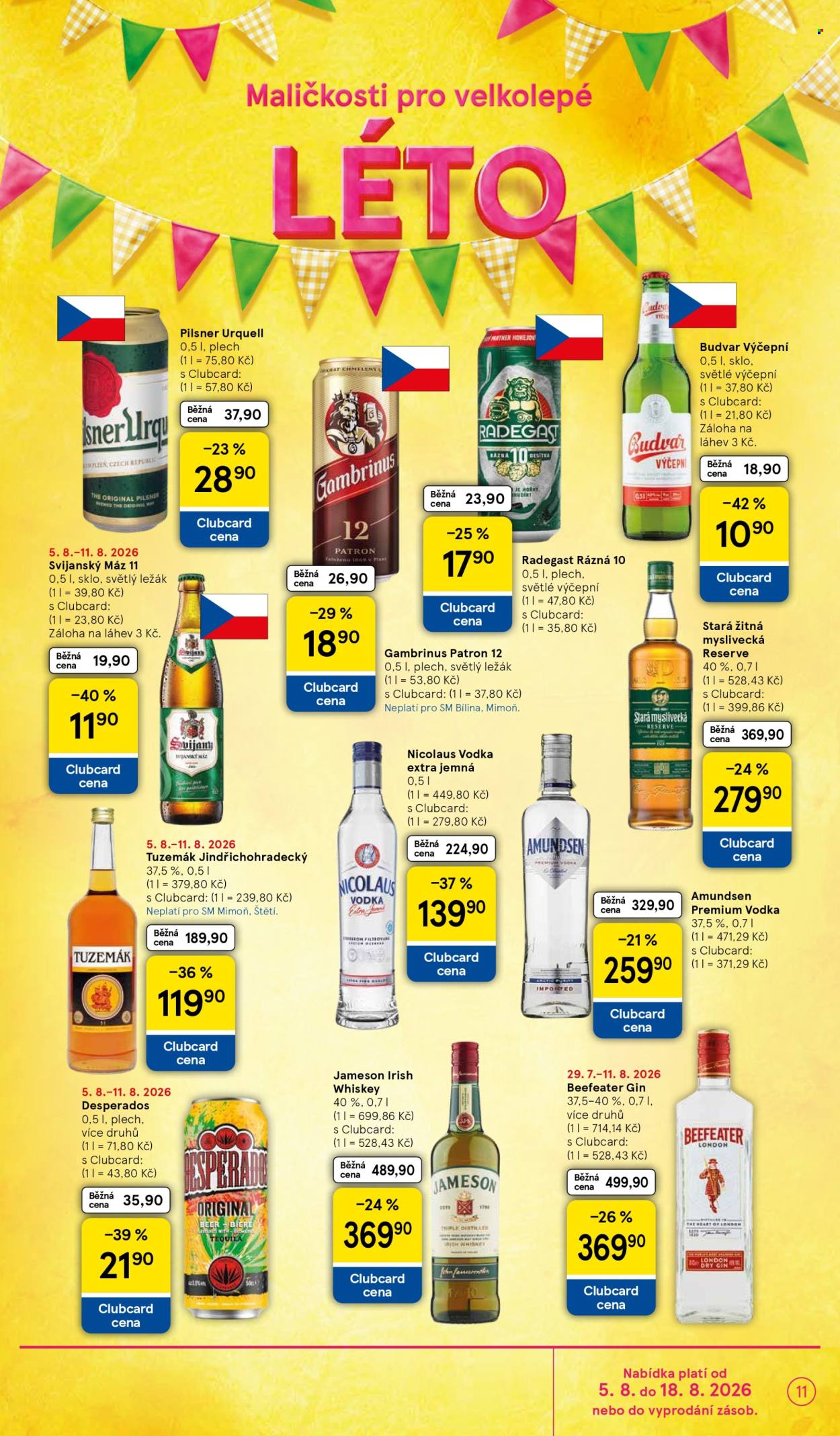 Leták TESCO supermarket - 5.8.2026 - 11.8.2026. Strana 11