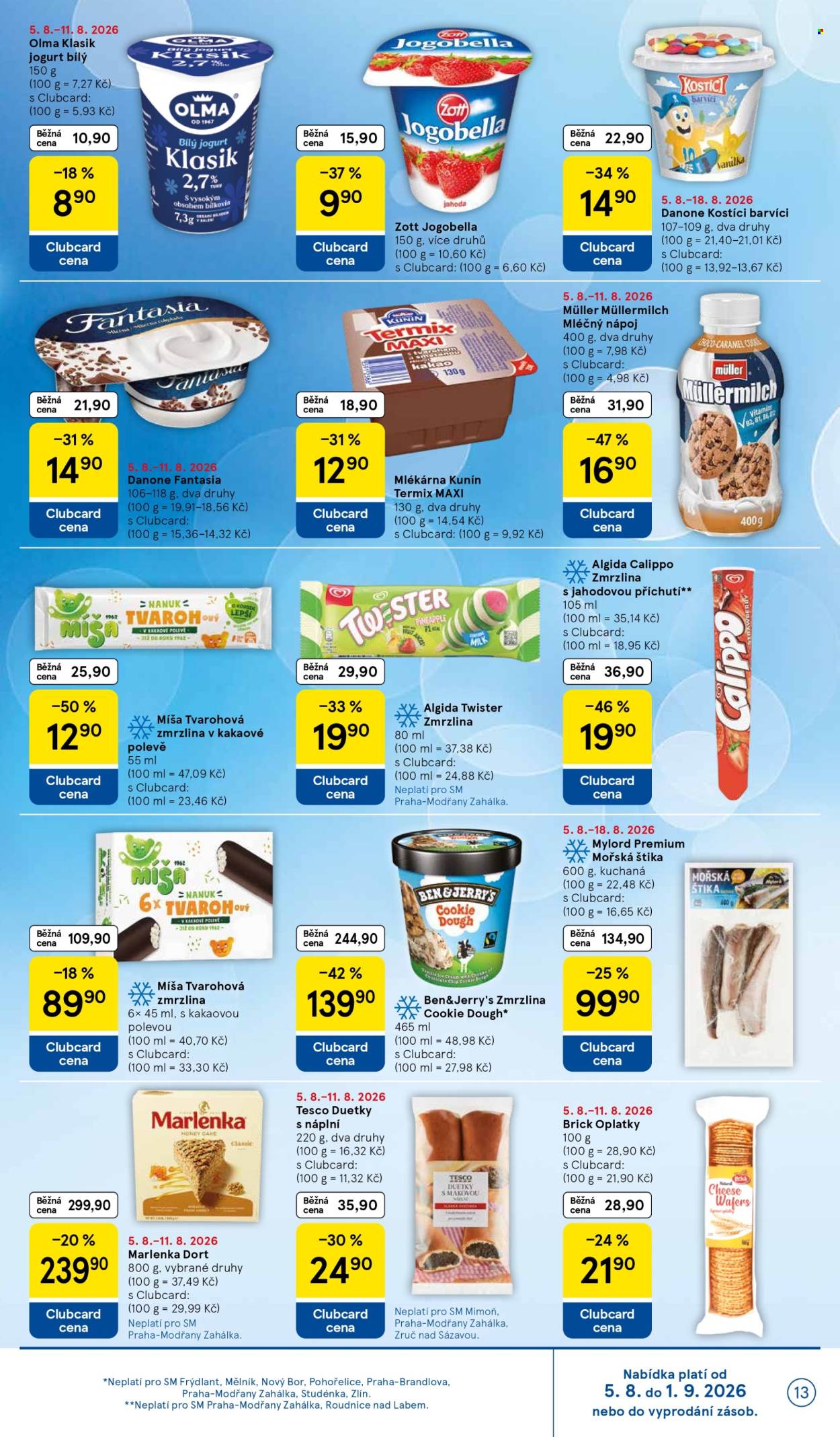 Leták TESCO supermarket - 5.8.2026 - 11.8.2026. Strana 13