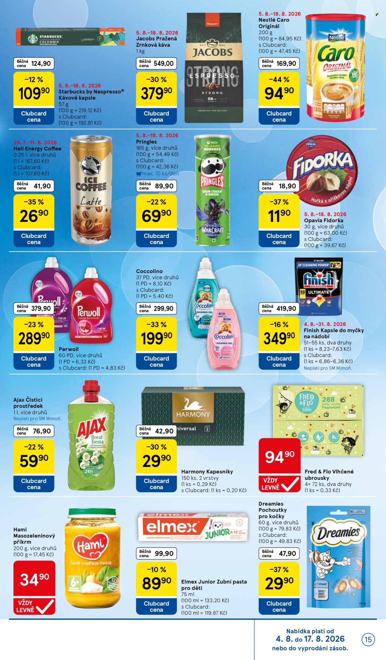Leták TESCO supermarket - 5.8.2026 - 11.8.2026. Strana 15