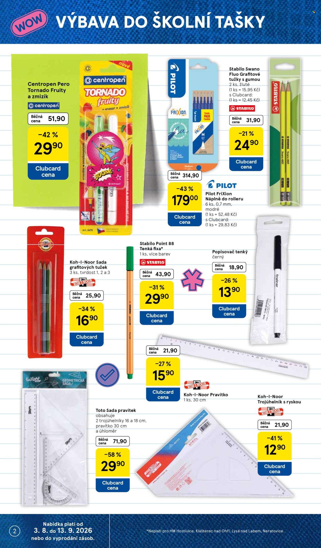 Leták TESCO hypermarket - 3.8.2026 - 13.9.2026. Strana 2
