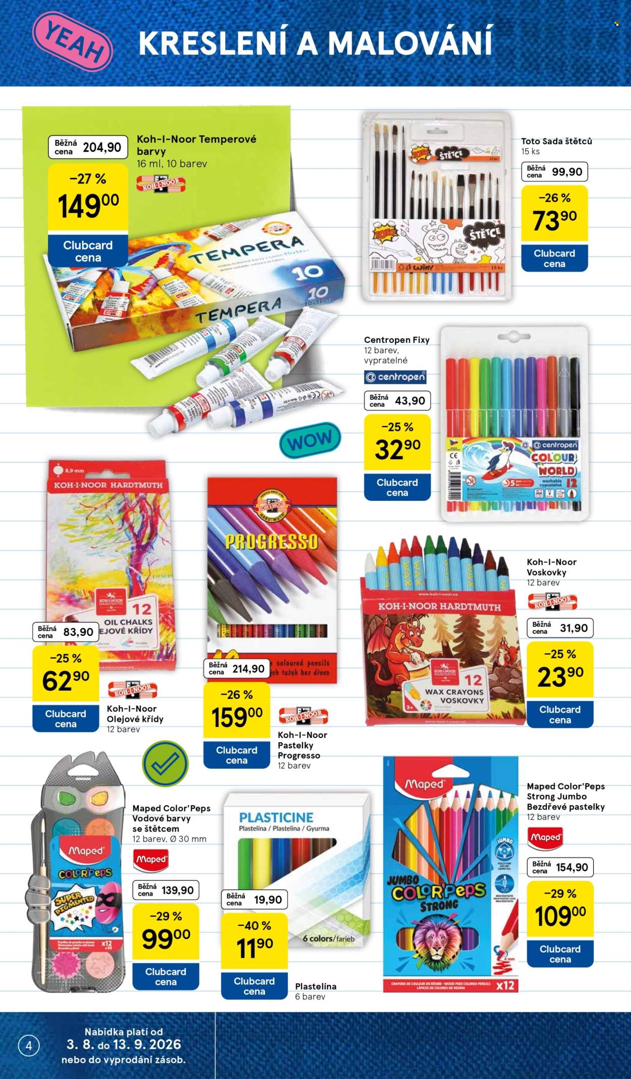 Leták TESCO hypermarket - 3.8.2026 - 13.9.2026. Strana 4