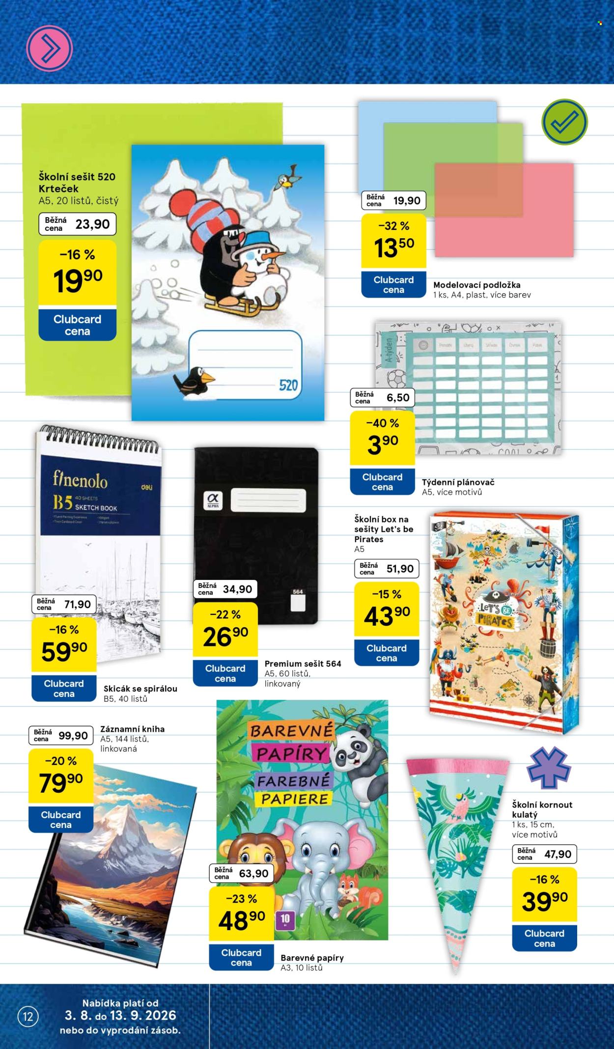 Leták TESCO hypermarket - 3.8.2026 - 13.9.2026. Strana 12
