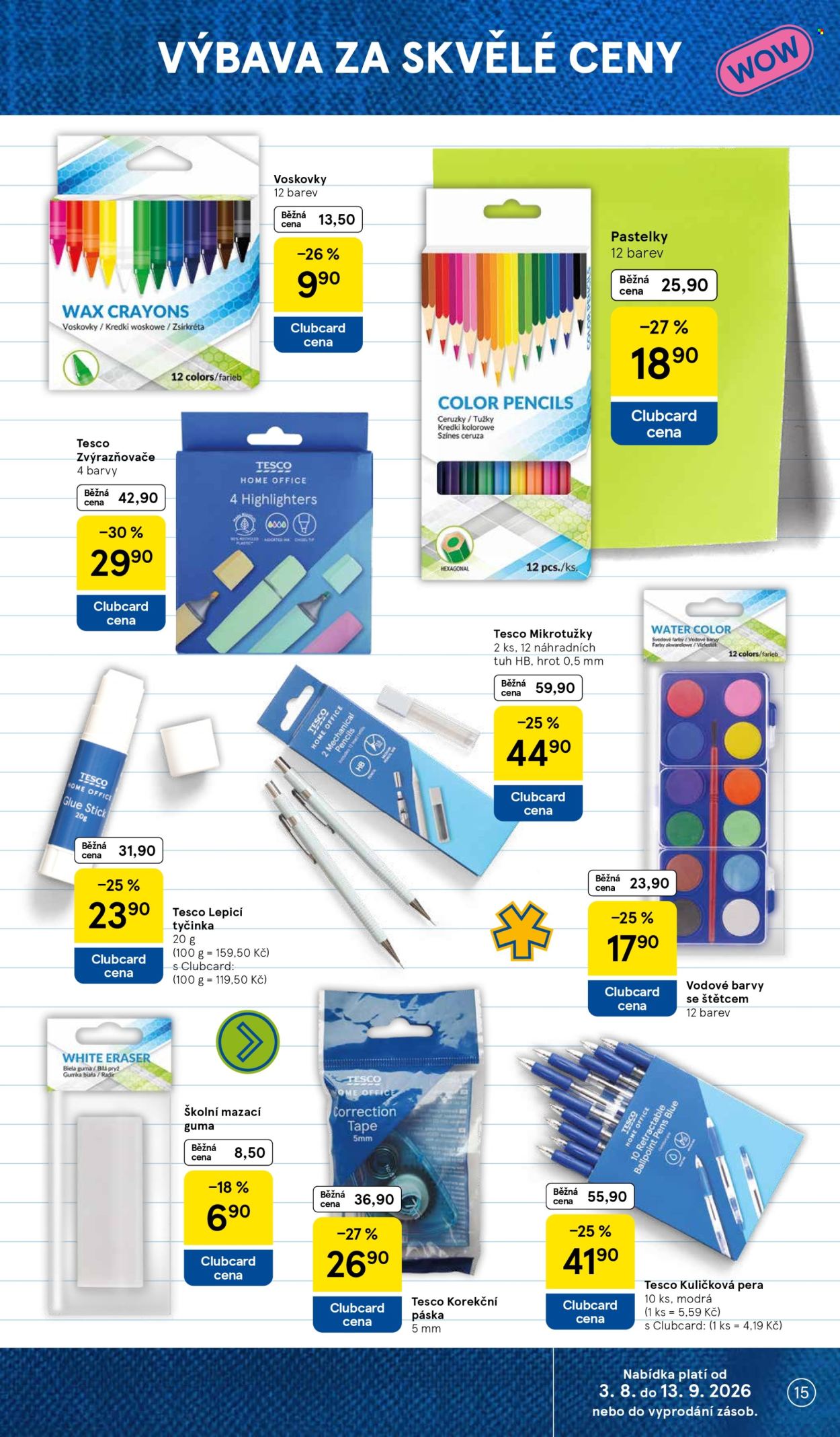 Leták TESCO hypermarket - 3.8.2026 - 13.9.2026. Strana 15