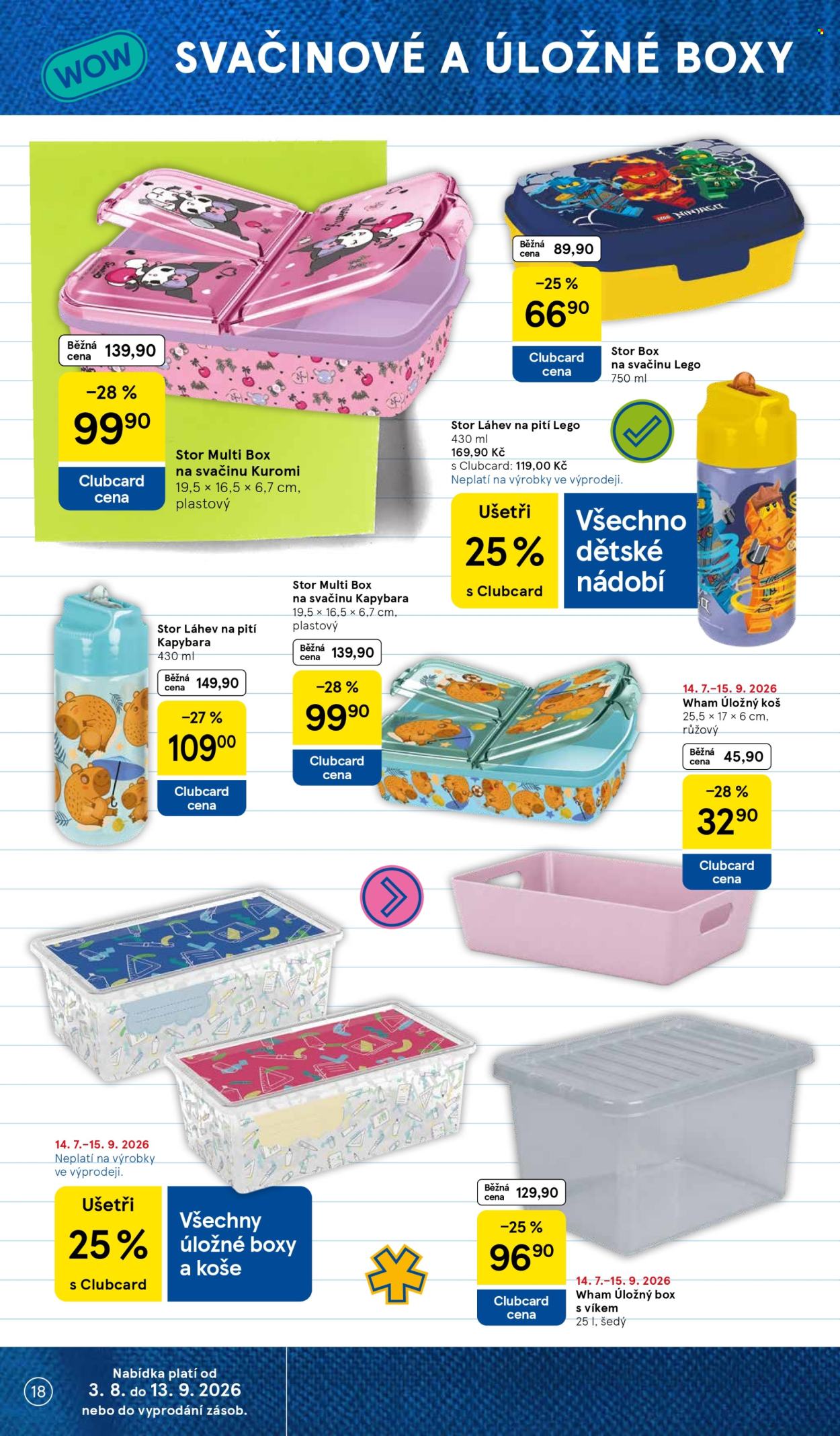 Leták TESCO hypermarket - 3.8.2026 - 13.9.2026. Strana 18