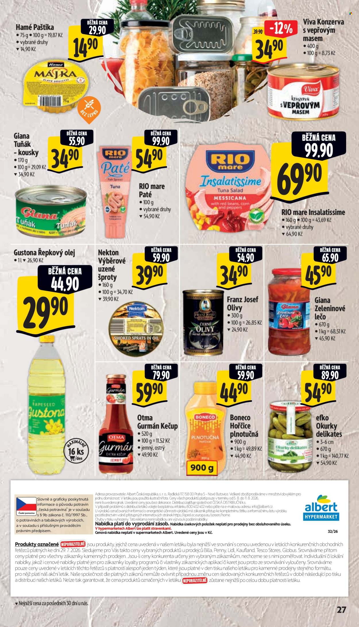Leták Albert Hypermarket - 5.8.2026 - 11.8.2026. Strana 37