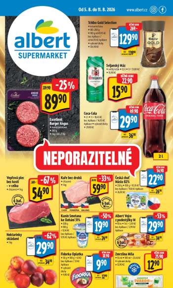 Leták Albert Supermarket - 5.8.2026 - 11.8.2026.