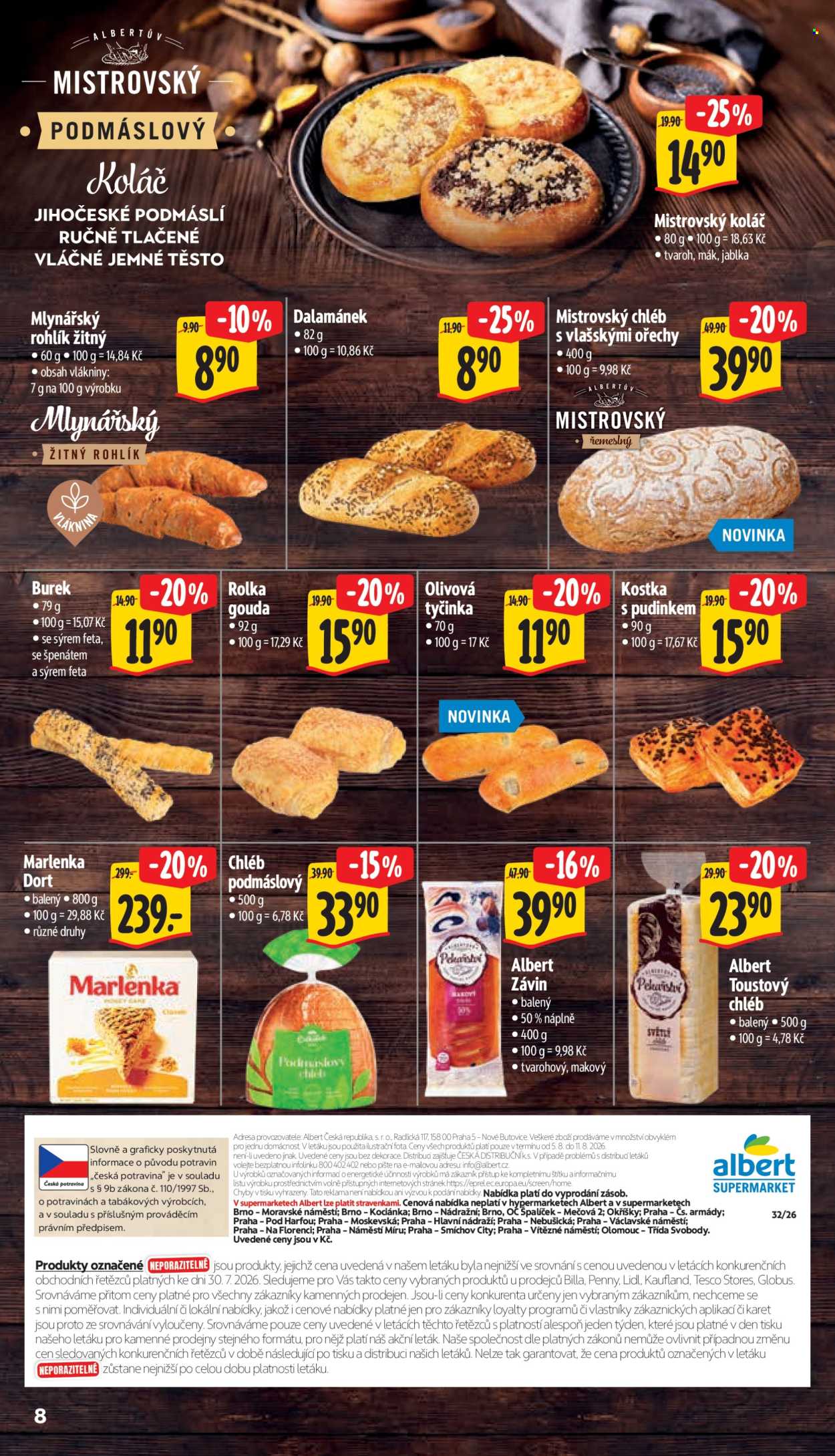 Leták Albert Supermarket - 5.8.2026 - 11.8.2026. Strana 16