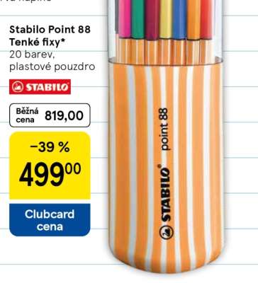 Stabilo Point 88 Tenké fixy