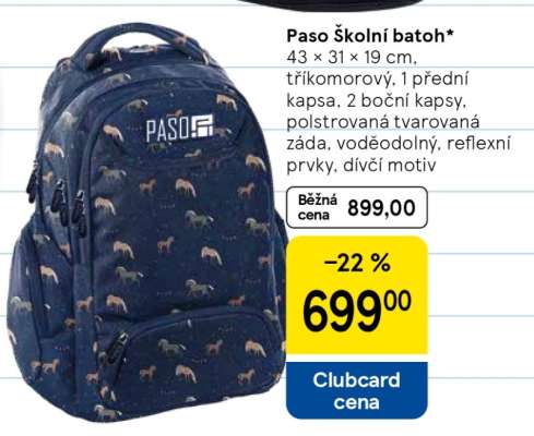 Paso Školní batoh