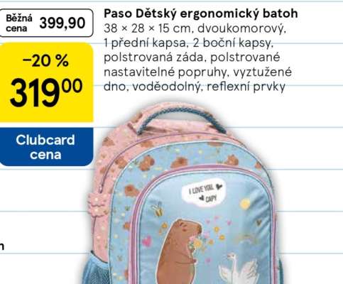 Paso Dětský ergonomický batoh
