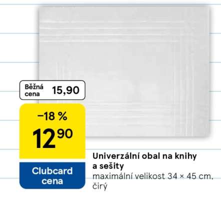 Univerzální obal na knihy a sešity