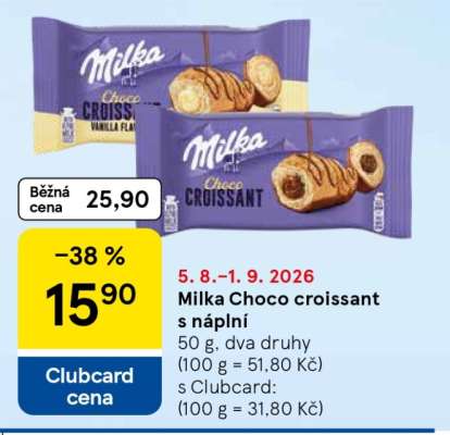 Milka Choco croissant s náplní