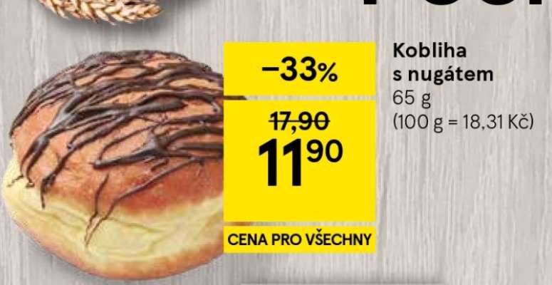 Kobliha s nugátem