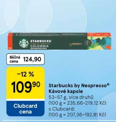 Starbucks by Nespresso® Kávové kapsle