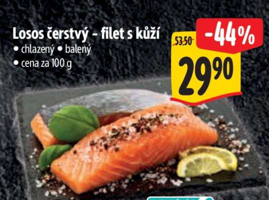 Losos čerstvý – filet s kůží