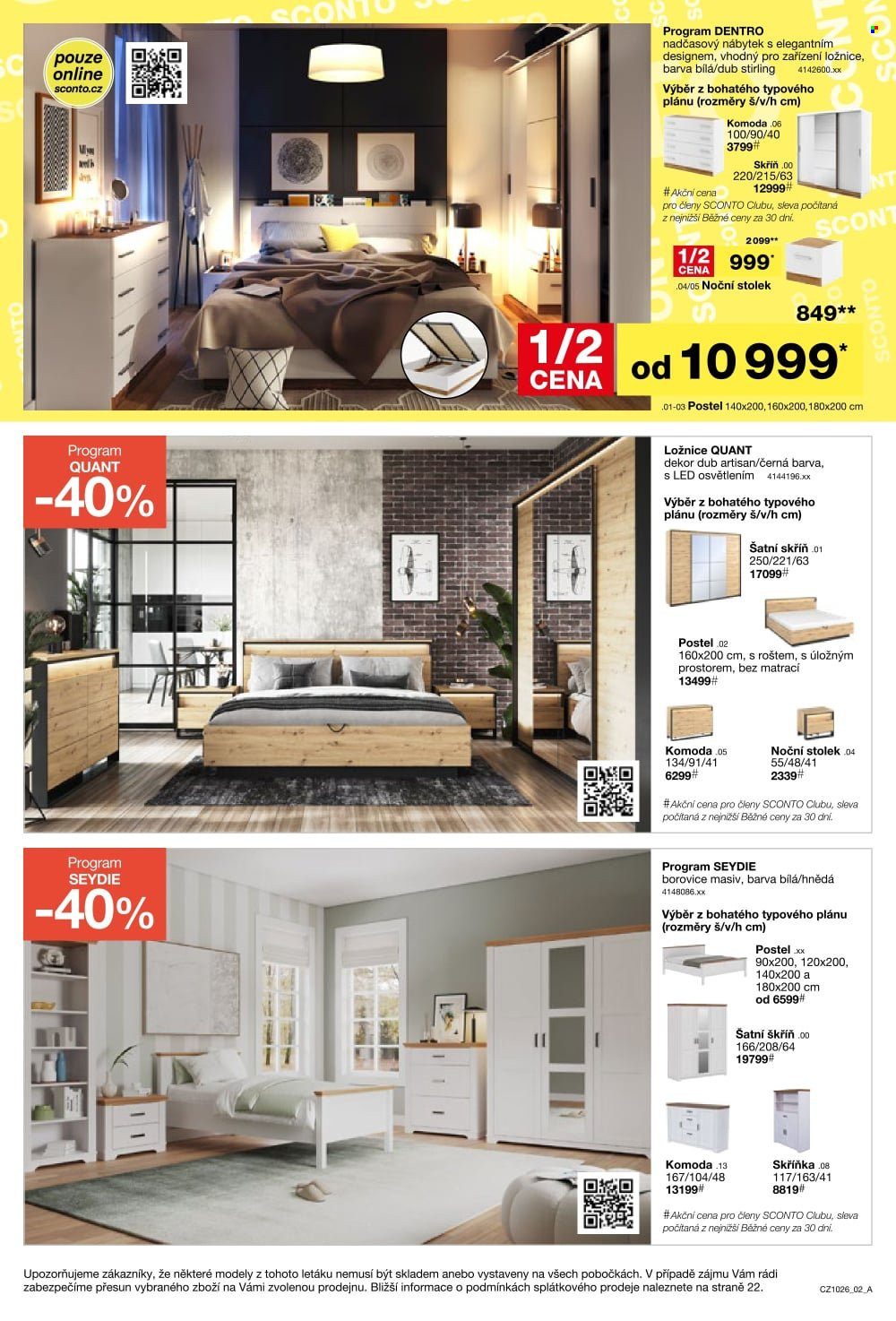 Leták SCONTO NÁBYTEK - 5.8.2026 - 25.8.2026. Strana 2