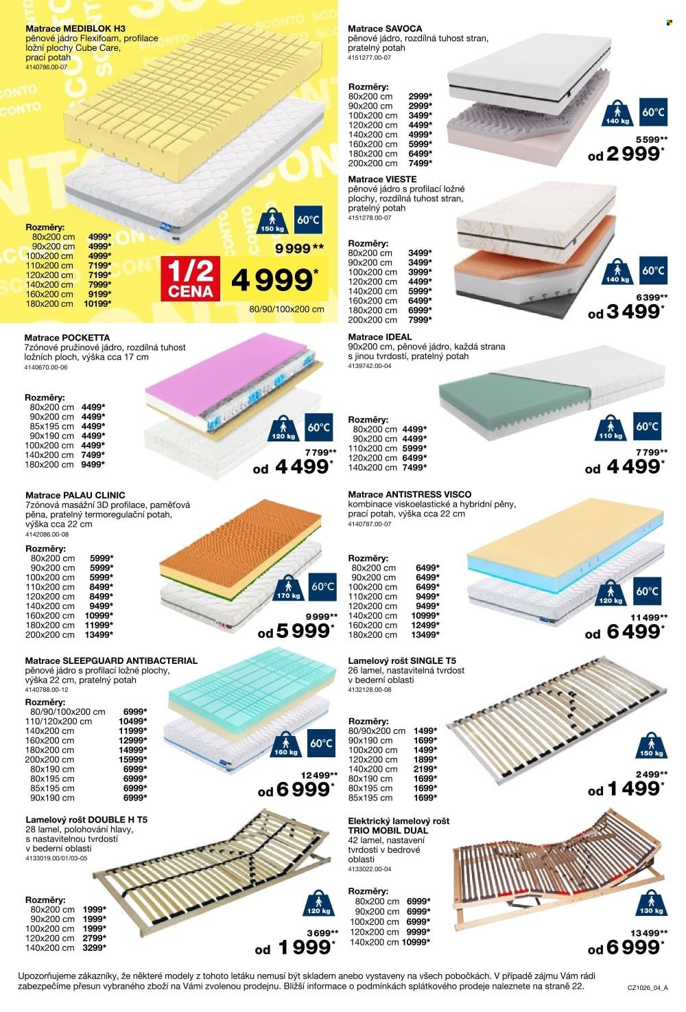 Leták SCONTO NÁBYTEK - 5.8.2026 - 25.8.2026. Strana 4
