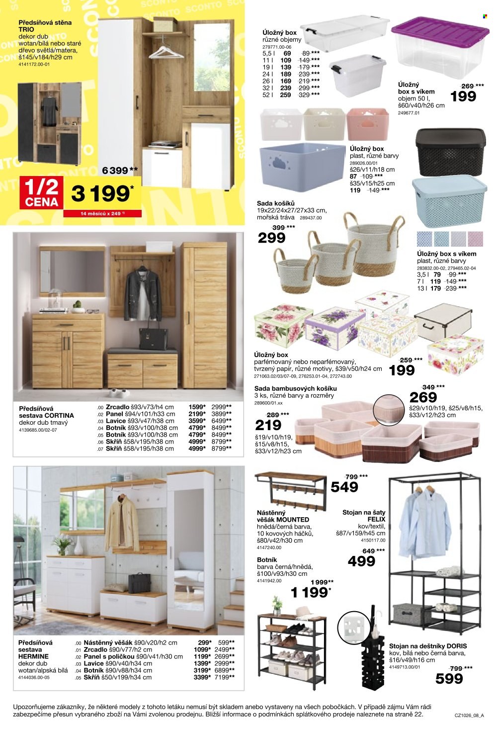 Leták SCONTO NÁBYTEK - 5.8.2026 - 25.8.2026. Strana 8