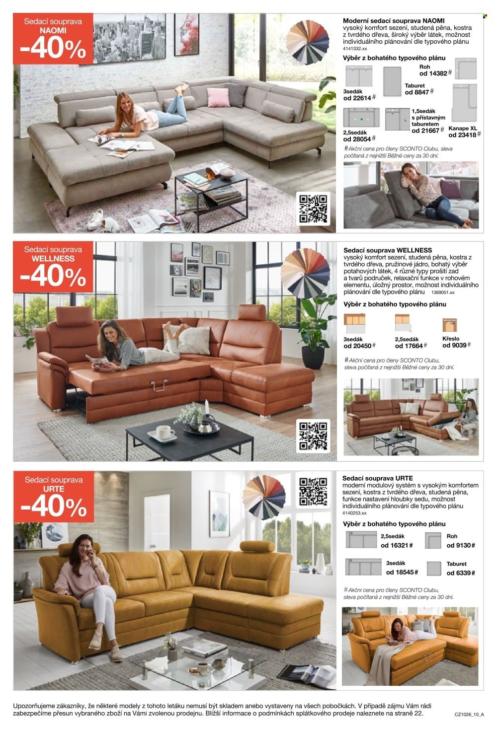 Leták SCONTO NÁBYTEK - 5.8.2026 - 25.8.2026. Strana 10
