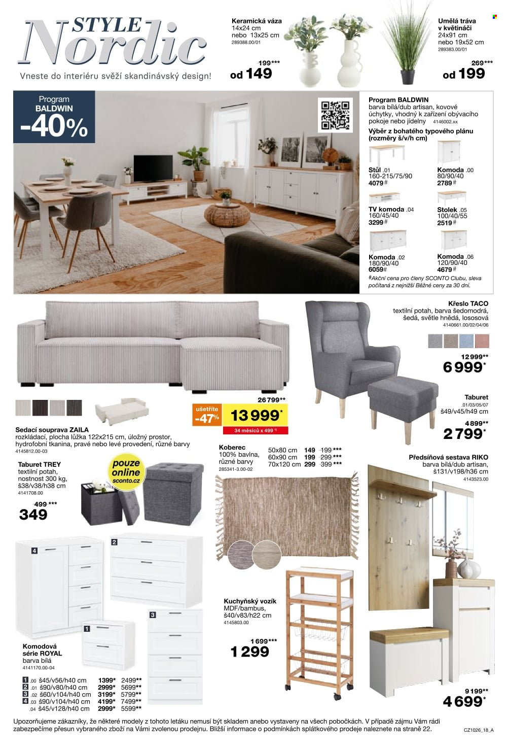 Leták SCONTO NÁBYTEK - 5.8.2026 - 25.8.2026. Strana 18