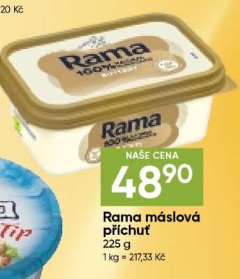 Rama máslová příchuť