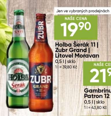 Holba Šerák 11 Zubr Grand Litovel Moravan