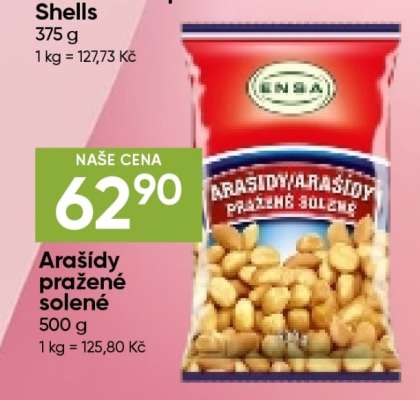 Arašídy pražené solené