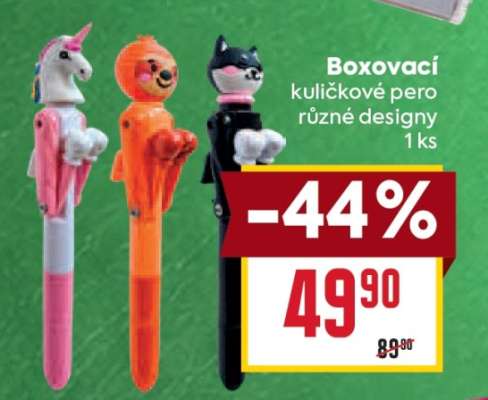 Boxovací kuličkové pero