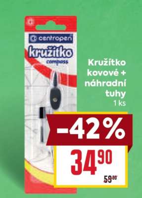 Kružítko kovové + náhradní tuhy