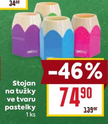Stojan na tužky ve tvaru pastelky