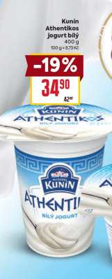Kunín Athentikos jogurt bílý