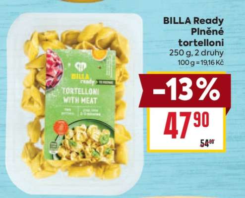 BILLA Ready Plněné tortelloni