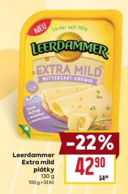 Leerdammer Extra mild plátky