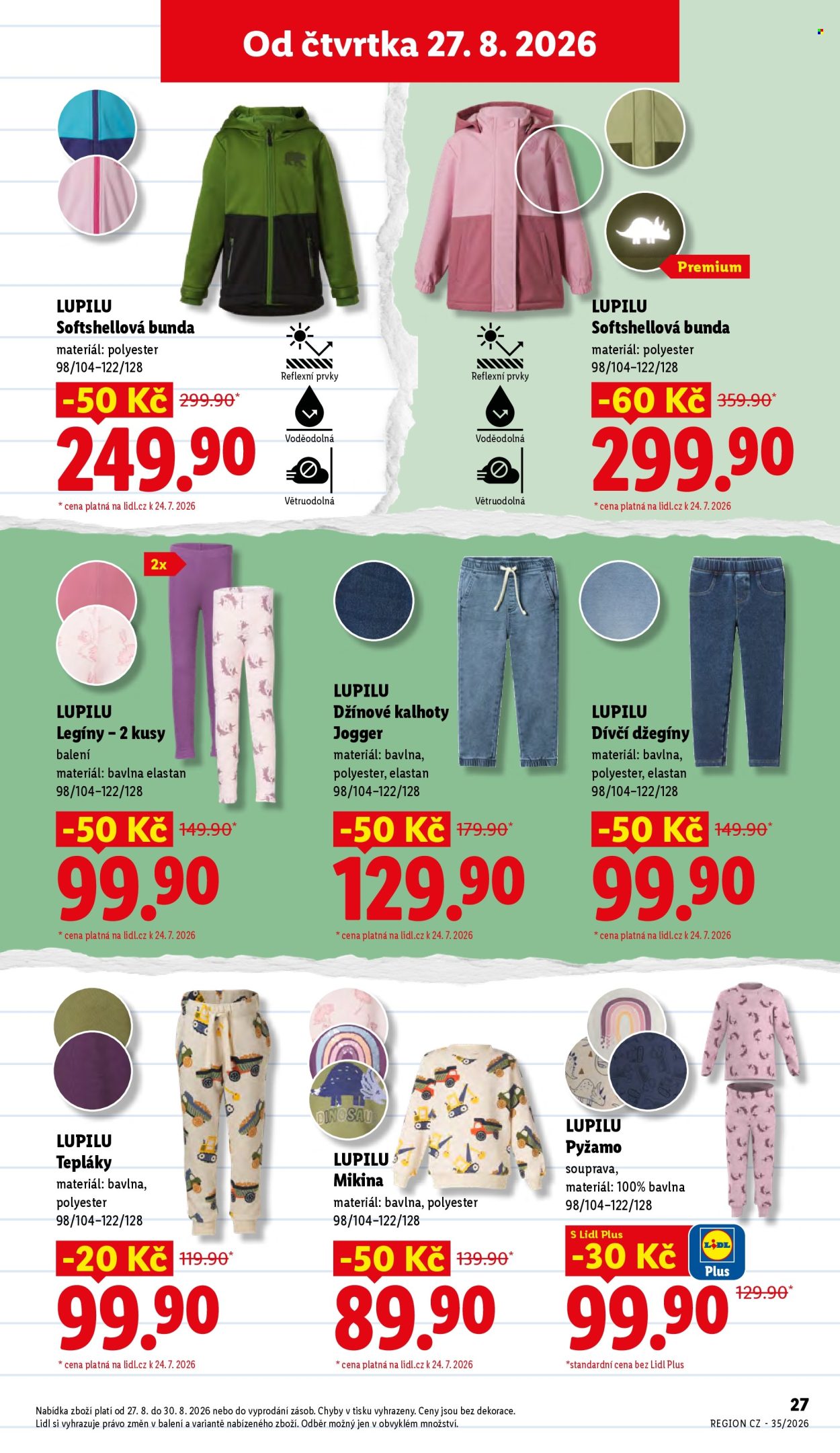 Leták Lidl - 3.8.2026 - 30.8.2026. Strana 27