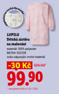 LUPILU Dětská zástěra na malování